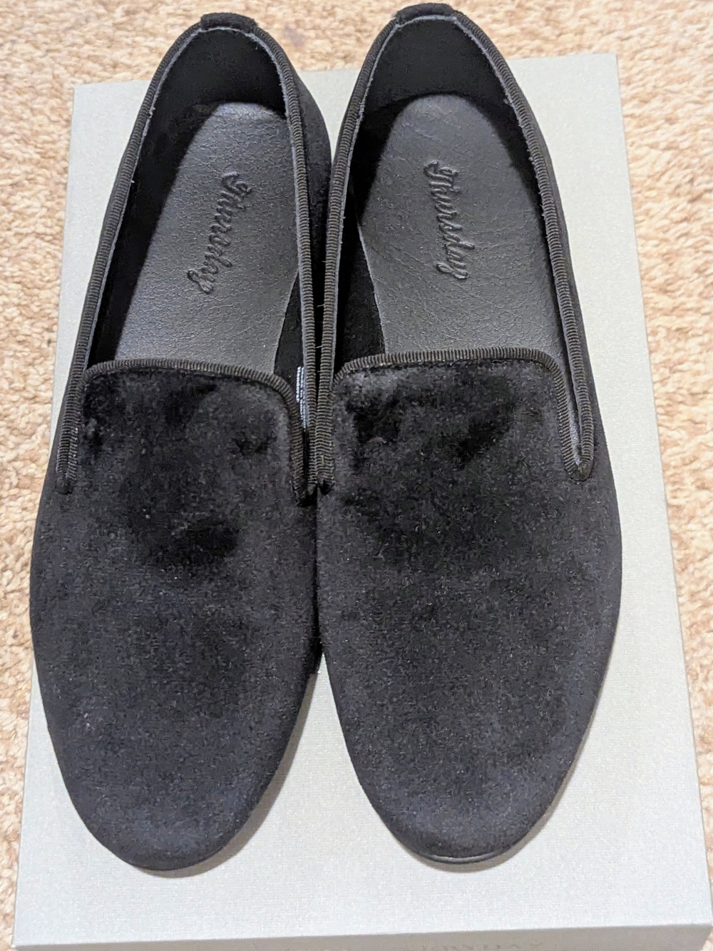 Thursday Boot Company Black Velvet Flats